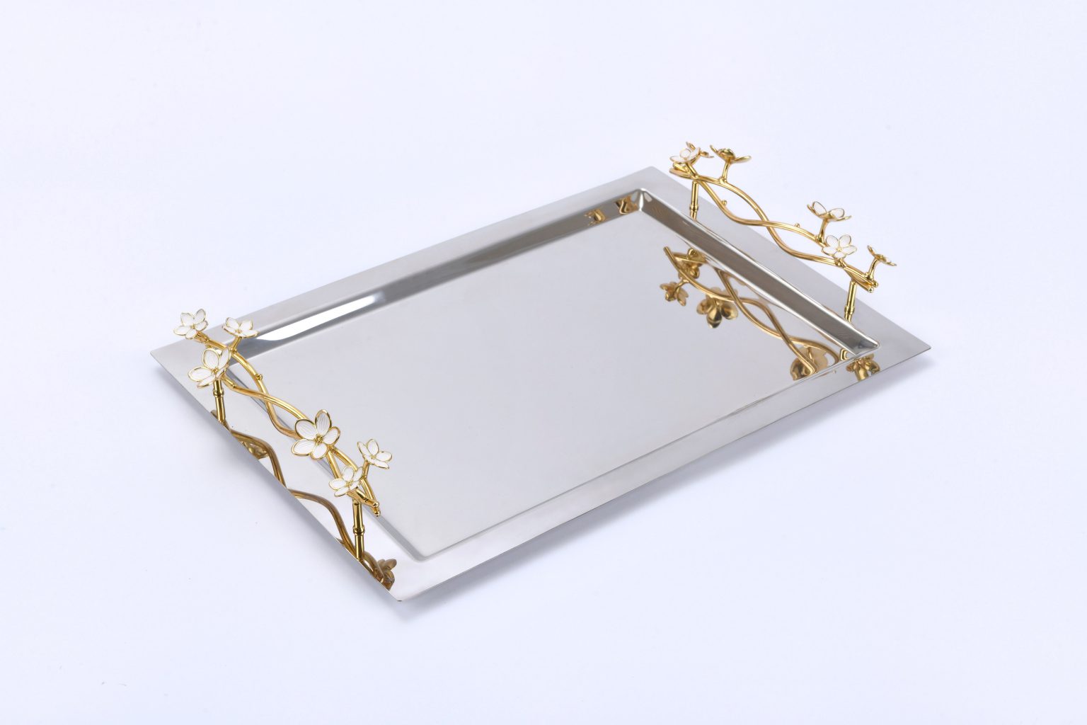 Kiraz Çiçeği Helix Metal Tepsi