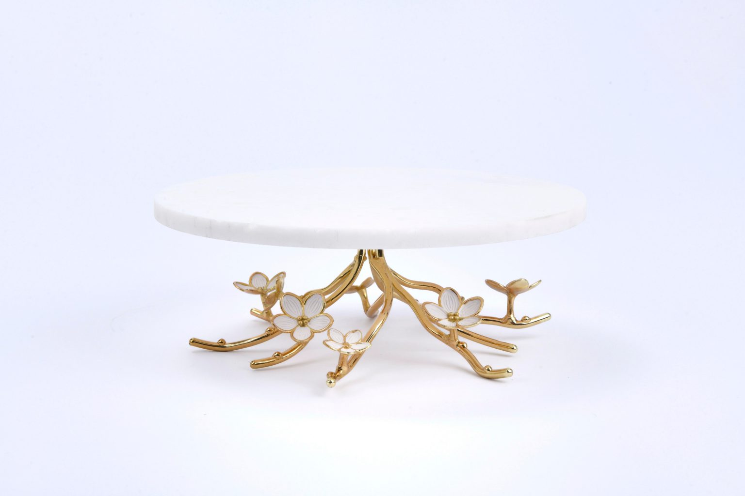 Kiraz Çiçeği Mermer Kek Standı