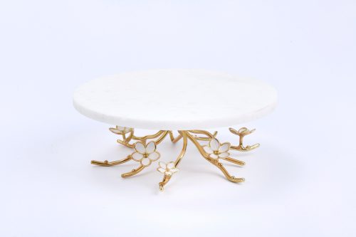 Kiraz Çiçeği Mermer Kek Standı