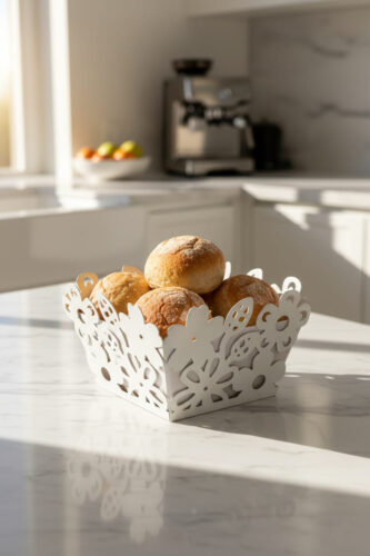 Ferforje beyaz ekmeklik