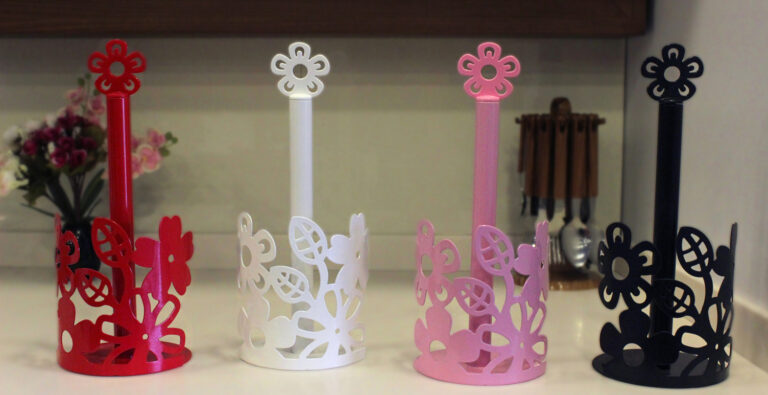 FERFOJE ÇİÇEKLİ HAVLULUK PAPER TOWEL HOLDER