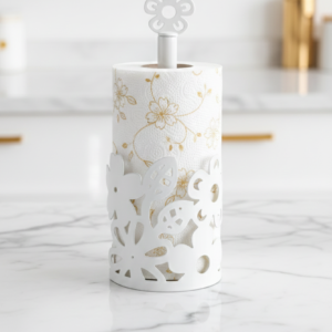 Ferforje Çiçekli Havluluk