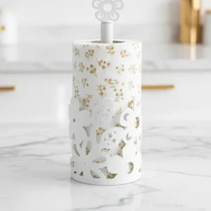 Ferforje Çiçekli Havluluk