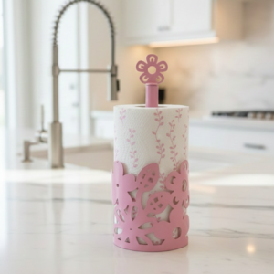 Ferforje Çiçekli Havluluk