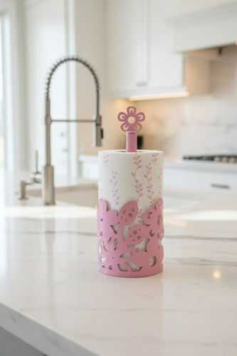 Ferforje Çiçekli Havluluk