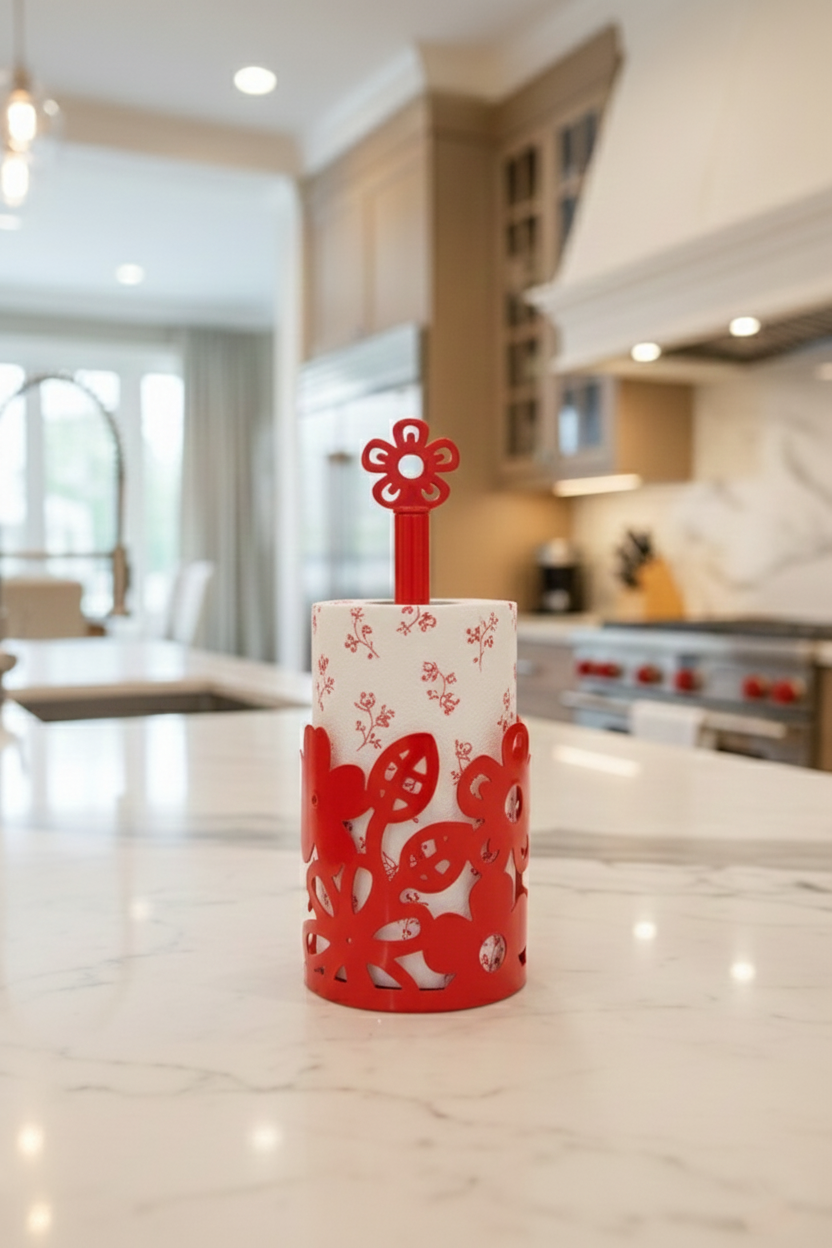 Ferforje Çiçekli Havluluk