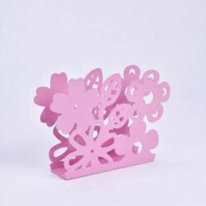 Ferforje Çiçekli Pembe Peçetelik