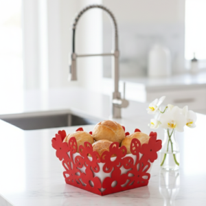 Ferforje kırmızı ekmeklik