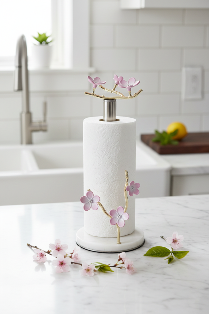 KİRAZ ÇİÇEGİ MERMER KAGIT HAVLULUK