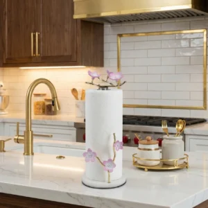 KİRAZ ÇİÇEGİ MERMER KAGIT HAVLULUK pembe (1)