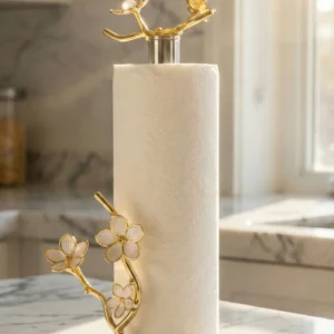 Kiraz Çiçeği Mermer Kağıt Havluluk el yapımı (15)