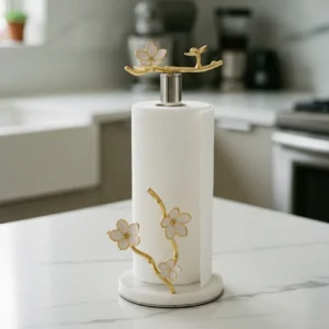 Kiraz Çiçeği Mermer Kağıt Havluluk el yapımı (16)