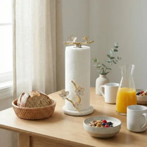 Kiraz Çiçeği Mermer Kağıt Havluluk el yapımı (4)