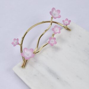 Kiraz Çiçeği Mermer Tepsi