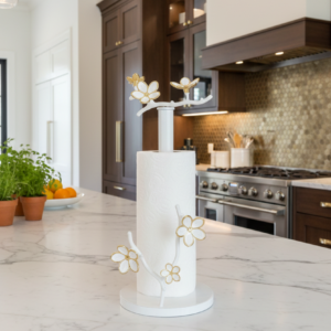 Kiraz çiçeği beyaz havluluk