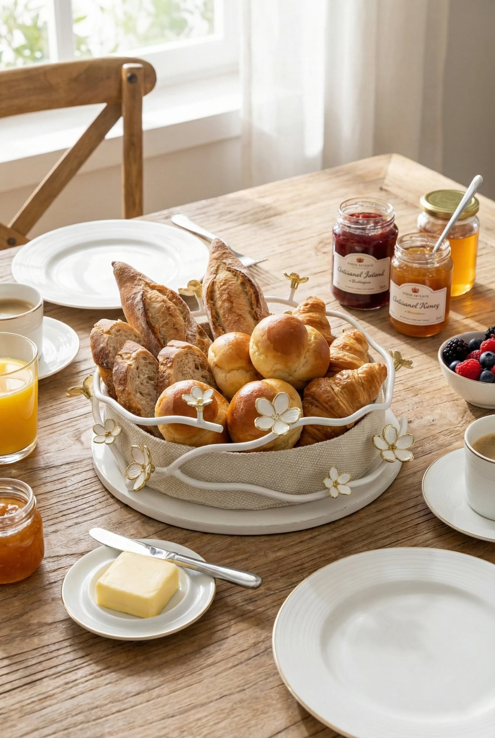 lüks şık ekmek sepeti