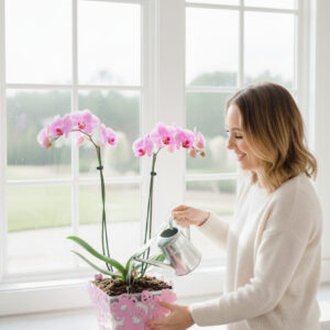 pembe ferforje çiçeklik