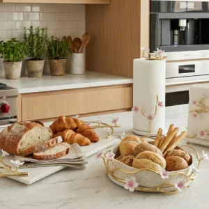 Alaylı Mermer mutfak ürünleri tepsi ekmeklik peçetelik