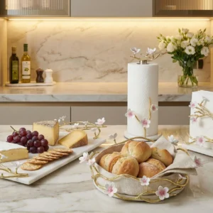 Alaylı Mermer mutfak ürünleri tepsi ekmeklik peçetelik (19)