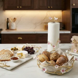 Alaylı Mermer mutfak ürünleri tepsi ekmeklik peçetelik