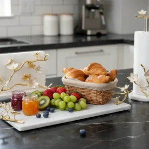 Alaylı Mermer mutfak ürünleri tepsi ekmeklik peçetelik (28)