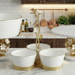 beyaz gold sunumluk çerezlik kek standı (17)