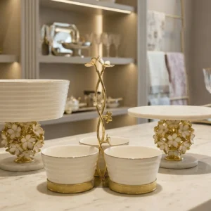 beyaz gold sunumluk çerezlik kek standı (3)